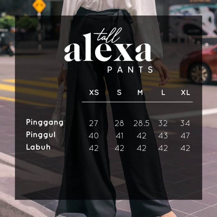 ALEXA TALL PANTS IN BLACK